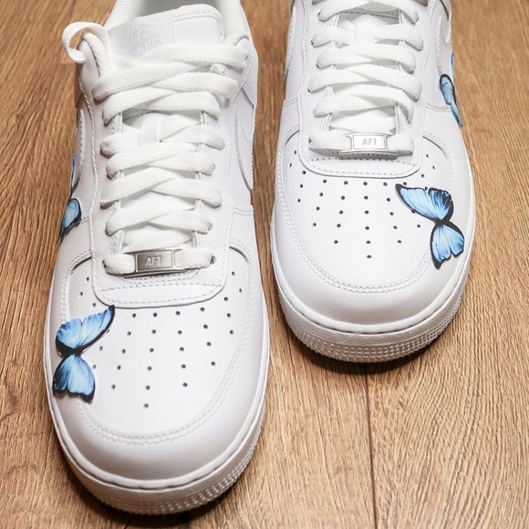 CUSTOM Nike Air Force 1 Low Sneakers Shoes - Picture 3 of 5